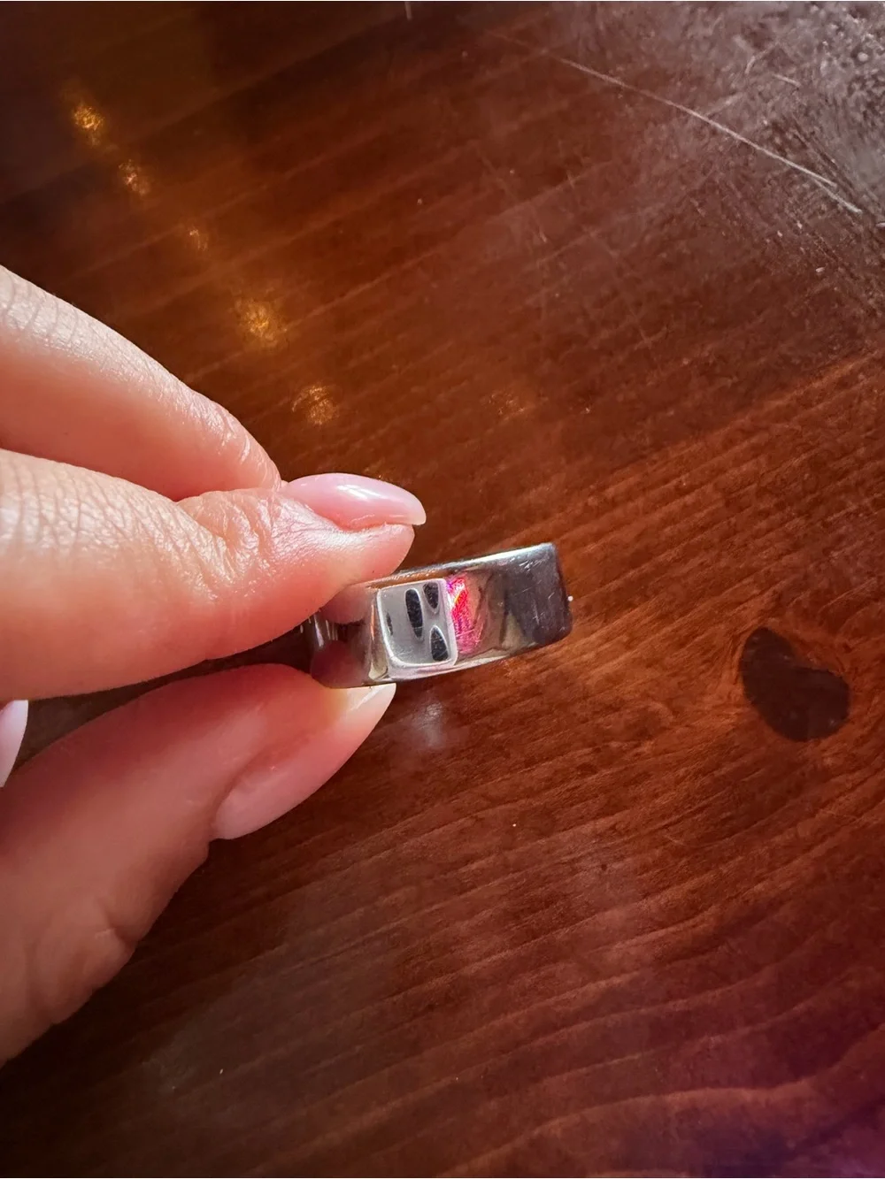 Oura Silver Smart Ring with Polished Finish